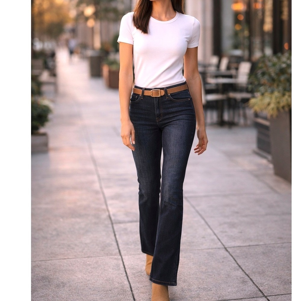 AG The Ballad Slim Boot Jeans Dark Wash Jeans Size 27 Low Rise Stretch Denim